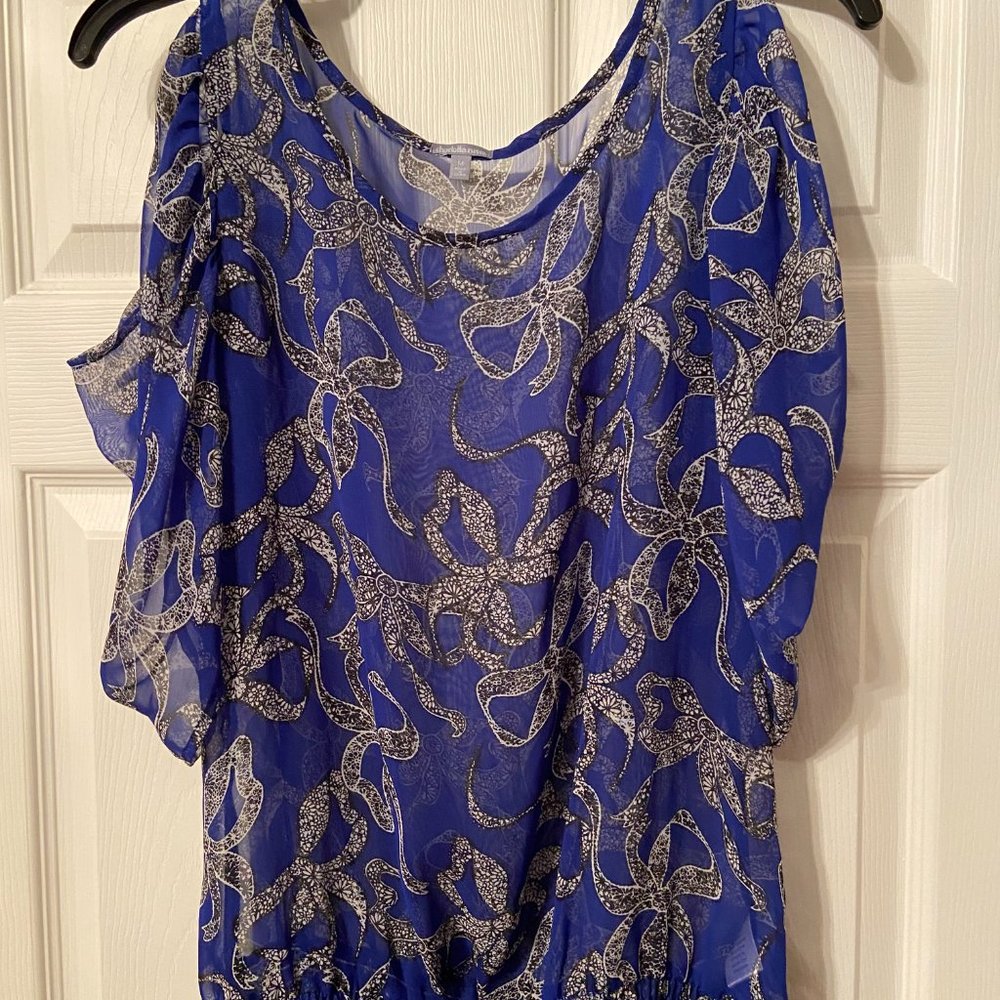 Charlotte Russe Blue Blouse Medium Women's Size
